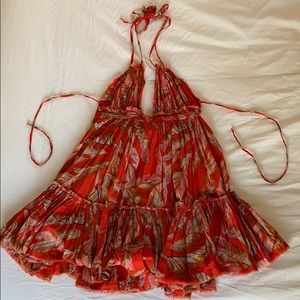 Free People 100 Degree Printed Mini Dress